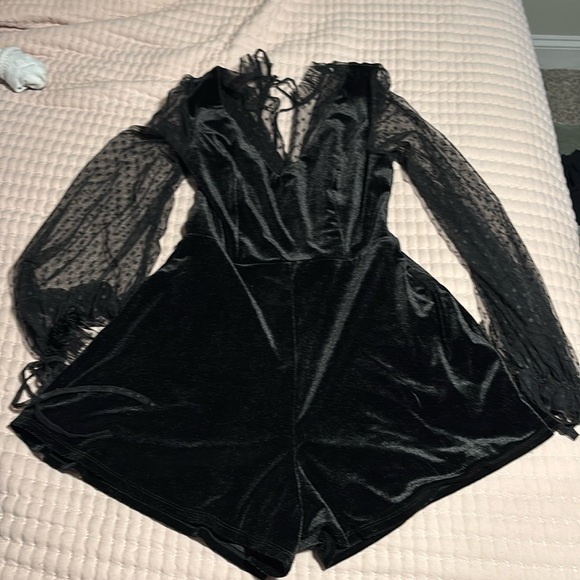 Lulus Pants - Velvet romper